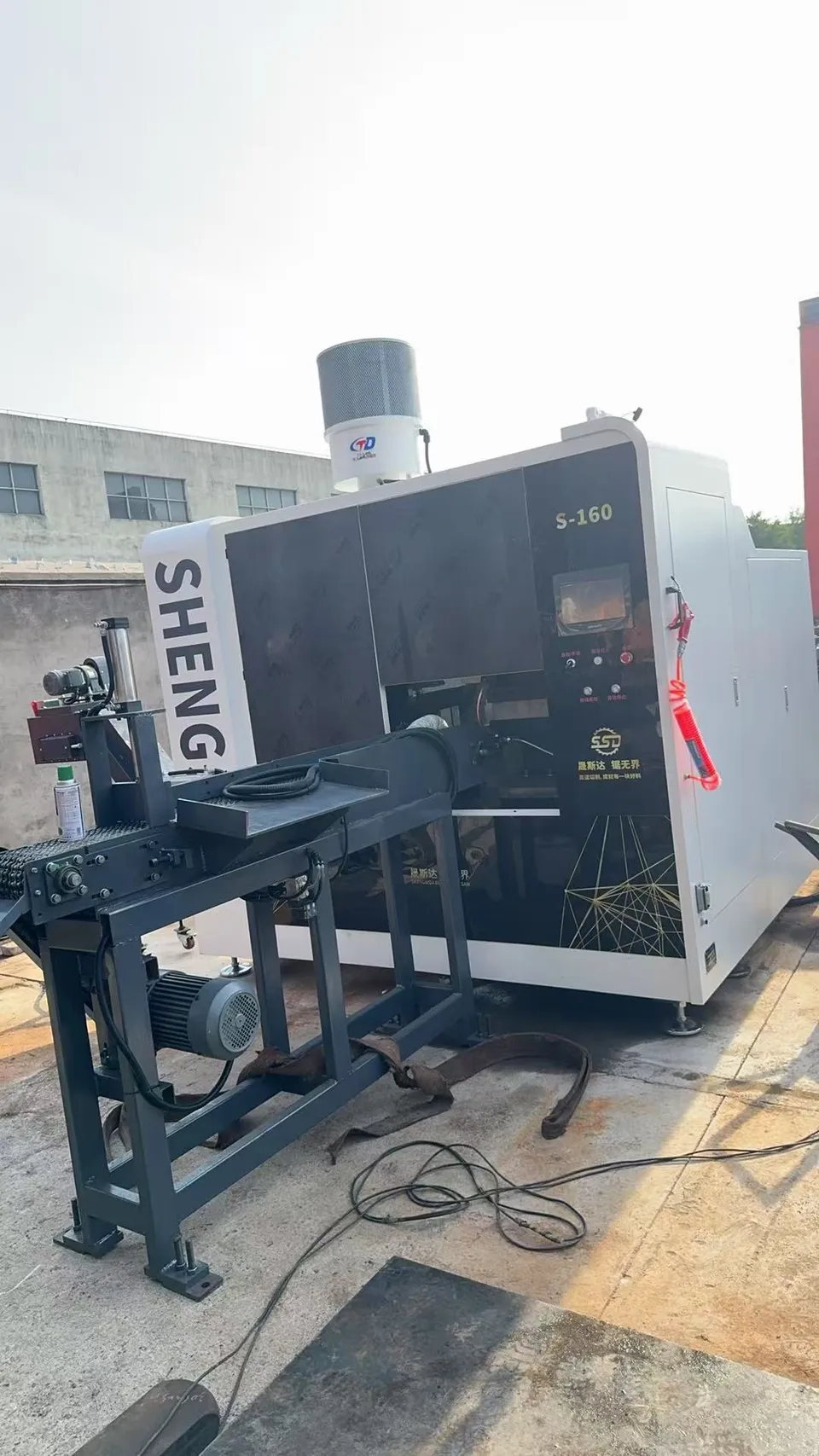 S-160 circular saw for large round steel bar cutting